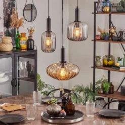 Alcofra Suspension Noir, 3 lumières