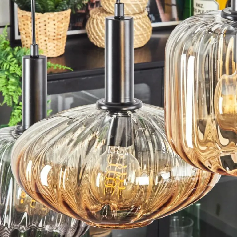 Alcofra Suspension Noir, 6 lumières