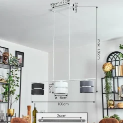 Alera Suspension, Suspension Blanc, 3 lumières