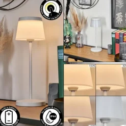 Algeraz Lampe de table d'extérieur, Lampe à poser LED Blanc, 1 lumière