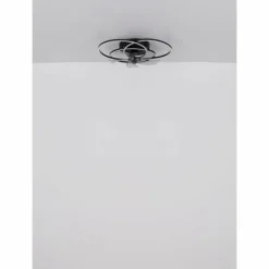 Alia Ventilateur de plafond lumineux Luminaires Globo Lighting LED Noir, 1 lumière, Télécommandes