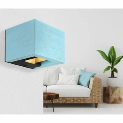 Alina Applique murale Luminaires Globo Lighting LED Bleu, Noir, 1 lumière