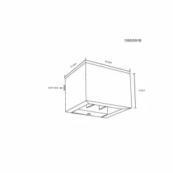 Alina Applique murale Luminaires Globo Lighting LED Bleu, Noir, 1 lumière