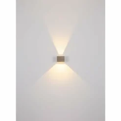 Alina Applique murale Luminaires Globo Lighting LED Bois foncé, Écru, Noir, 1 lumière