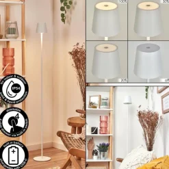 Allen Lampadaire LED Blanc, 1 lumière