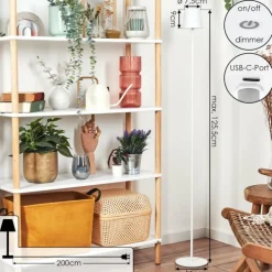 Allen Lampadaire LED Blanc, 1 lumière