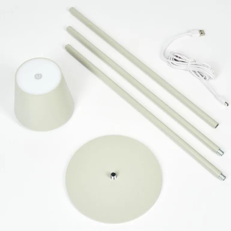 Allen Lampadaire LED Gris, 1 lumière