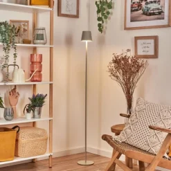 Allen Lampadaire LED Gris, 1 lumière