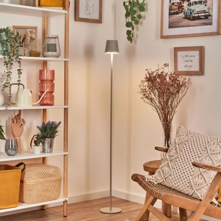 Allen Lampadaire LED Gris, 1 lumière