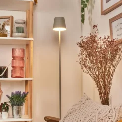 Allen Lampadaire LED Gris, 1 lumière