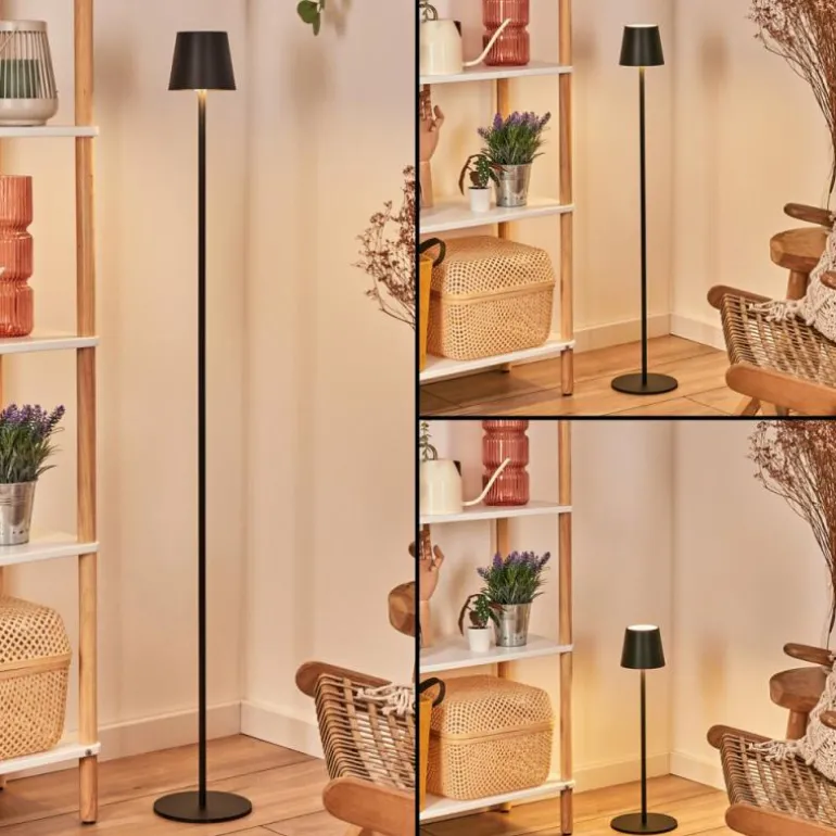 Allen Lampadaire LED Noir, 1 lumière