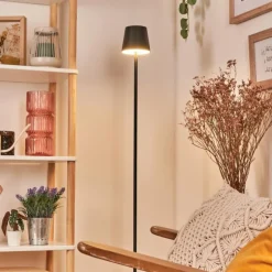 Allen Lampadaire LED Noir, 1 lumière