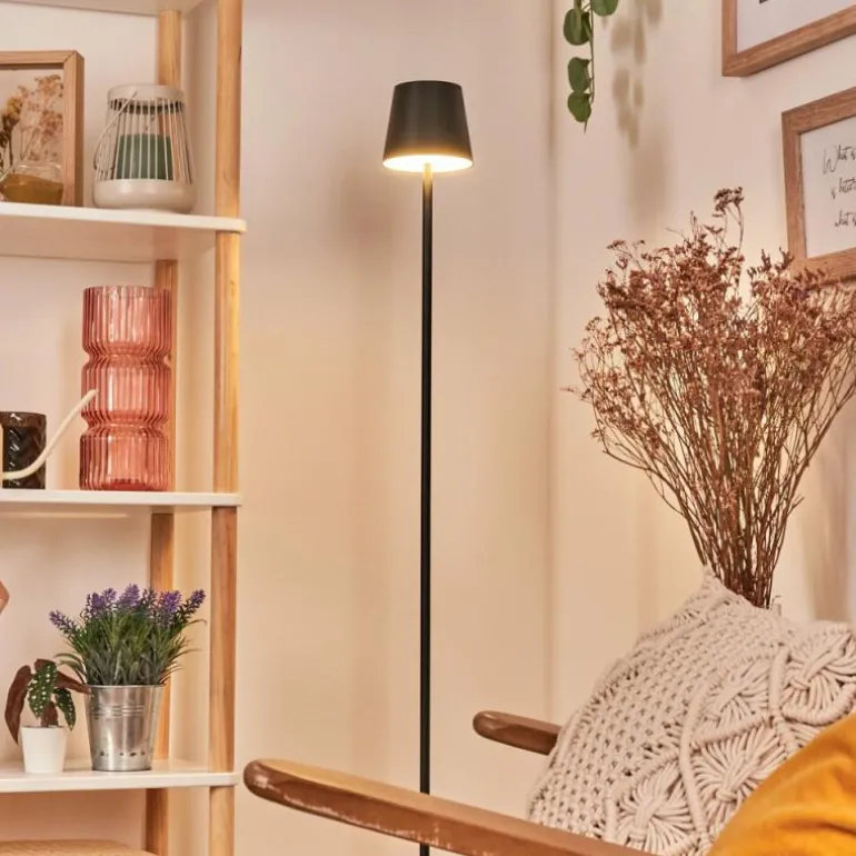 Allen Lampadaire LED Noir, 1 lumière