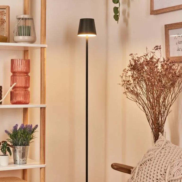 Allen Lampadaire LED Noir, 1 lumière