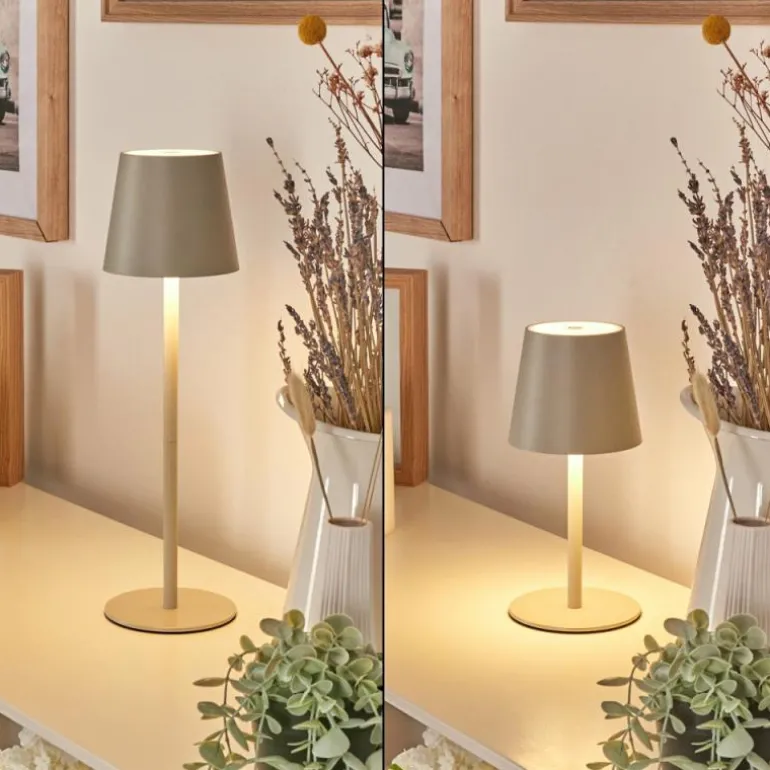 Allen Lampe de table d'extérieur, Lampe à poser LED Gris, Vert, 1 lumière