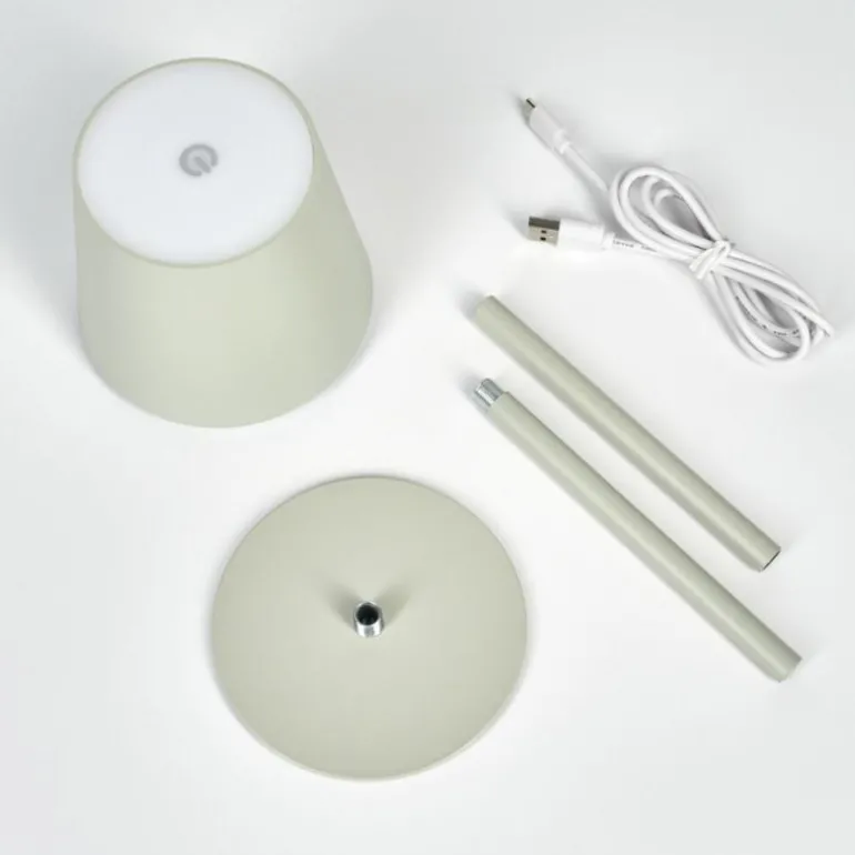 Allen Lampe de table d'extérieur, Lampe à poser LED Gris, Vert, 1 lumière