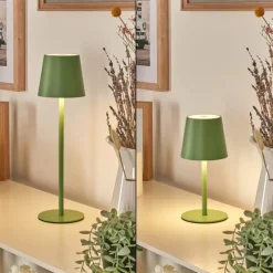 Allen Lampe de table d'extérieur, Lampe à poser LED Vert, 1 lumière