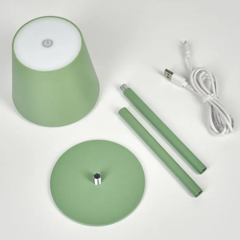 Allen Lampe de table d'extérieur, Lampe à poser LED Vert, 1 lumière