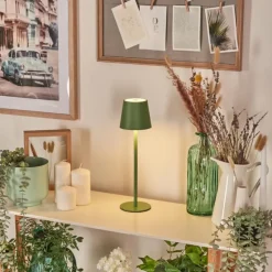 Allen Lampe de table d'extérieur, Lampe à poser LED Vert, 1 lumière