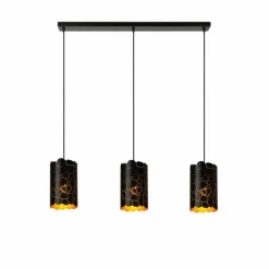 ALMELO Suspension Luminaires Lucide Noir, 3 lumières