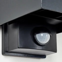 Almodofa Lampe murale d´extérieur, Luminaire Up & Down Noir, 1 lumière, Détecteur de mouvement