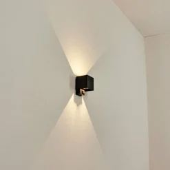 Almodofa Lampe murale d´extérieur, Luminaire Up & Down Noir, 1 lumière, Détecteur de mouvement