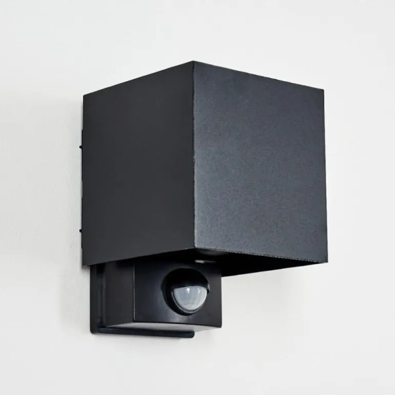 Almodofa Lampe murale d´extérieur, Luminaire Up & Down Noir, 1 lumière, Détecteur de mouvement
