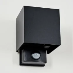 Almodofa Lampe murale d´extérieur, Luminaire Up & Down Noir, 1 lumière, Détecteur de mouvement