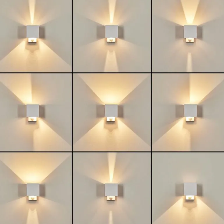 Almodofa Lampe murale d´extérieur, Luminaire Up & Down Blanc, 1 lumière, Détecteur de mouvement