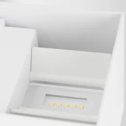 Almodofa Lampe murale d´extérieur, Luminaire Up & Down Blanc, 1 lumière, Détecteur de mouvement