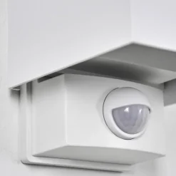 Almodofa Lampe murale d´extérieur, Luminaire Up & Down Blanc, 1 lumière, Détecteur de mouvement