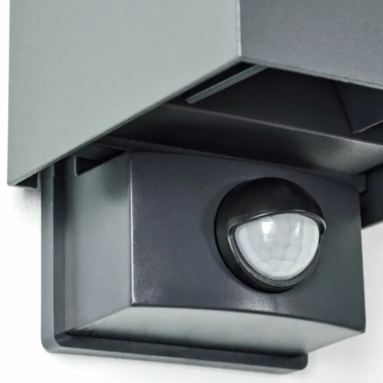Almodofa Lampe murale d´extérieur, Luminaire Up & Down Anthracite, 1 lumière, Détecteur de mouvement