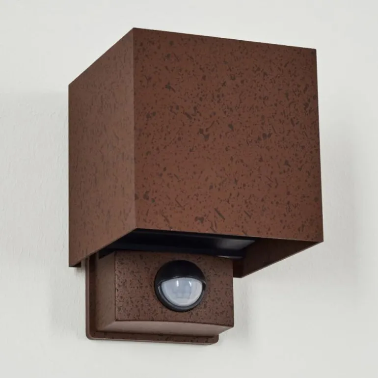 Almodofa Lampe murale d´extérieur, Luminaire Up & Down Rouille, 1 lumière, Détecteur de mouvement