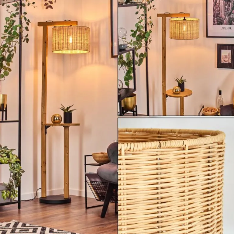 Almogarve Lampadaire Écru, Noir, 1 lumière