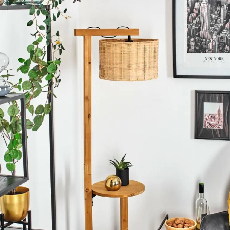 Almogarve Lampadaire Écru, Noir, 1 lumière