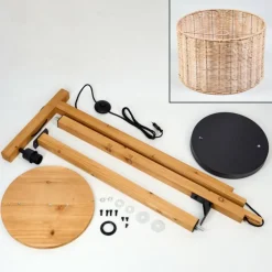 Almogarve Lampadaire Écru, Noir, 1 lumière