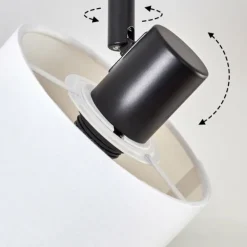 Alsen Plafonnier Noir, 6 lumières