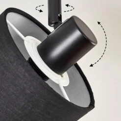 Alsen Plafonnier Noir, 6 lumières