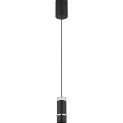 Alvarado Suspension Luminaires Globo Lighting LED Noir, 1 lumière