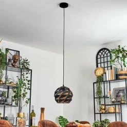 Alven Suspension, Suspension Noir, 1 lumière