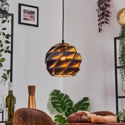 Alven Suspension, Suspension Noir, 1 lumière