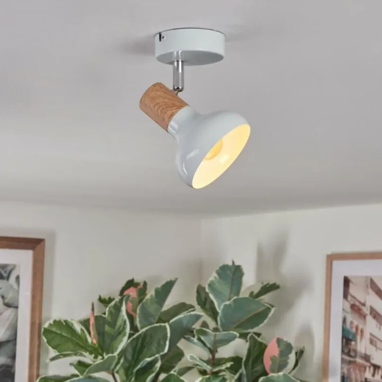 Alyra Plafonnier, Spot de plafond Blanc, 1 lumière