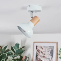 Alyra Plafonnier, Spot de plafond Blanc, 1 lumière