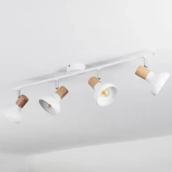 Alyra Plafonnier, Spot de plafond Blanc, 4 lumières