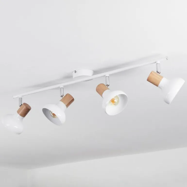 Alyra Plafonnier, Spot de plafond Blanc, 4 lumières
