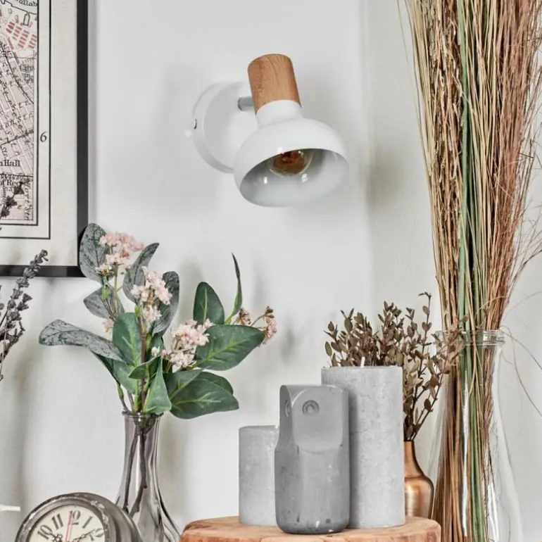 Alyra Spot de plafond, Applique murale, Spot mural Blanc, 1 lumière