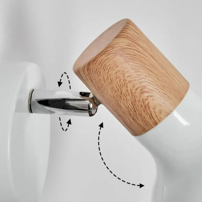 Alyra Spot de plafond, Applique murale, Spot mural Blanc, 1 lumière