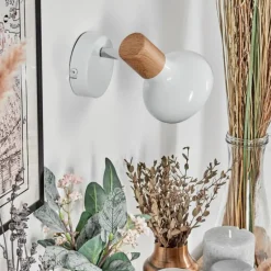 Alyra Spot de plafond, Applique murale, Spot mural Blanc, 1 lumière