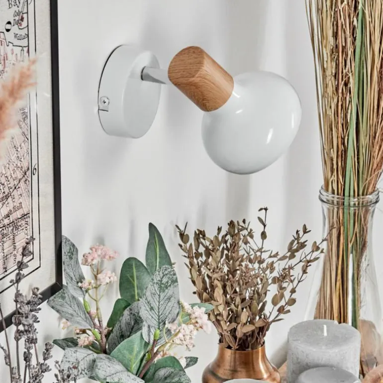 Alyra Spot de plafond, Applique murale, Spot mural Blanc, 1 lumière