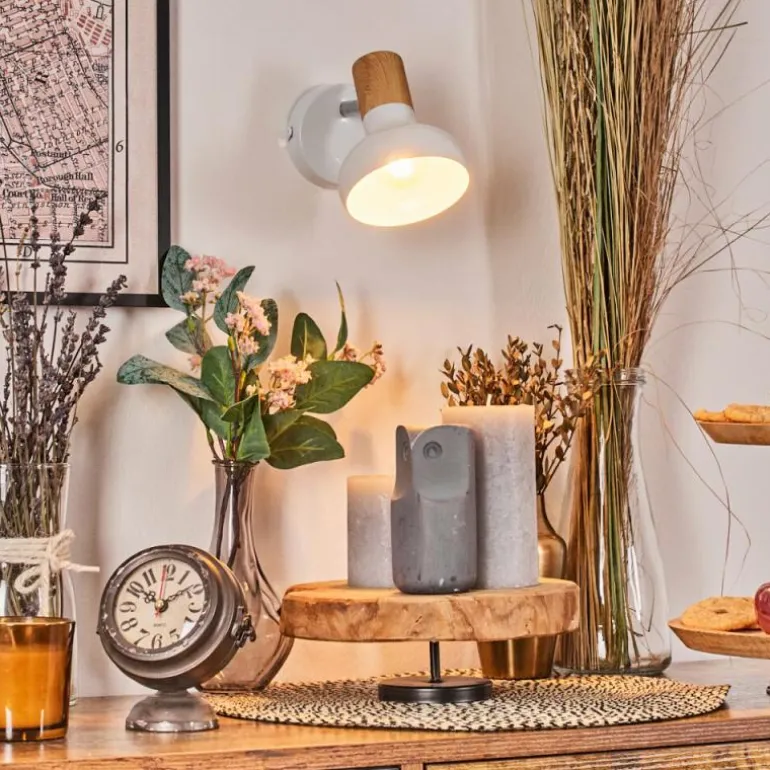 Alyra Spot de plafond, Applique murale, Spot mural Blanc, 1 lumière